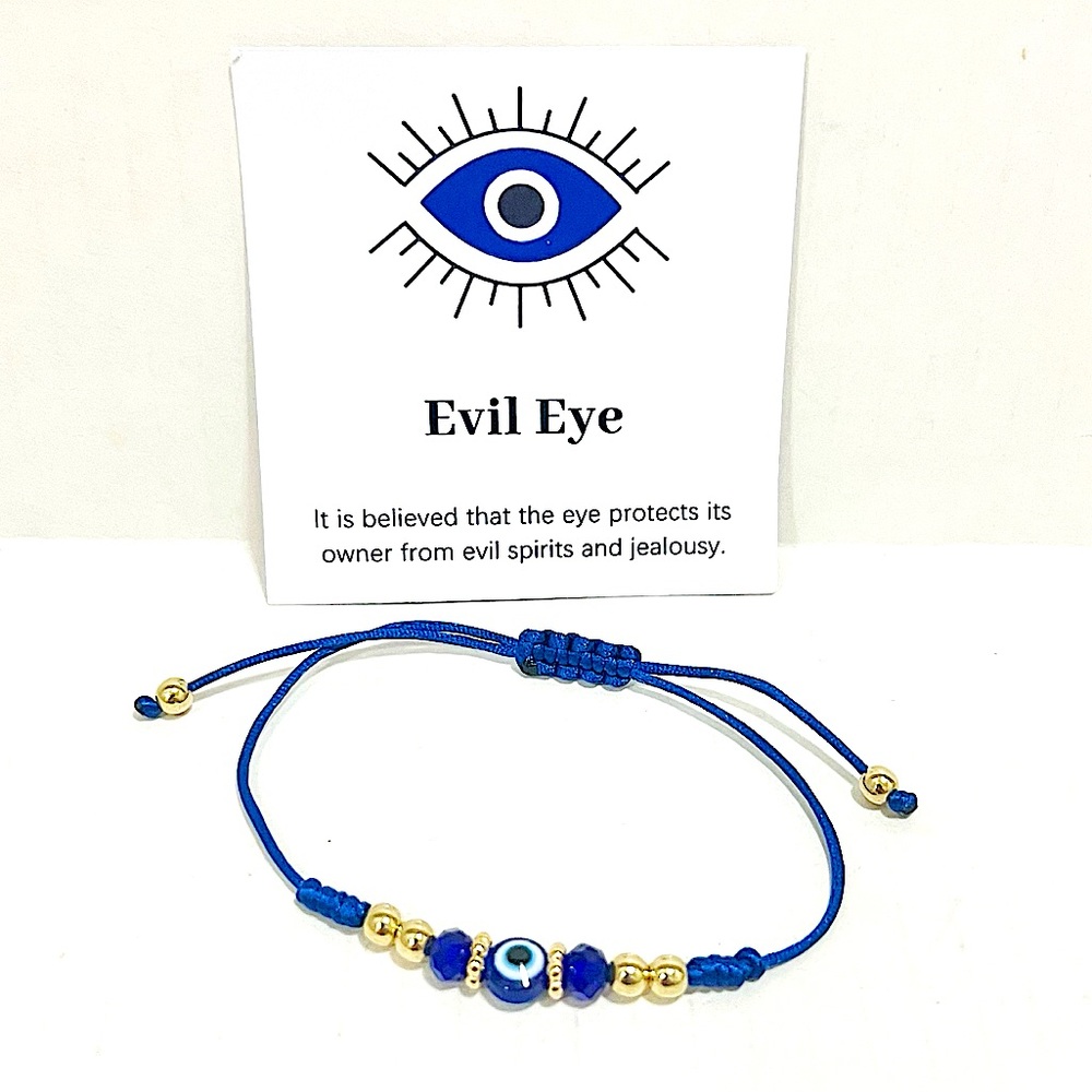 New The Evil Eye Bracelet Blue adjustable and simple.